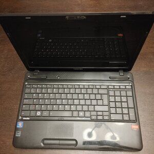 GOOD CONDITION TOSHIBA Satellite L650D 15" Black TestedWorking No HDD OS BATTERY